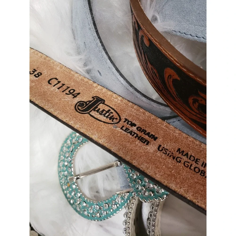 READ DESCRIPTION BROKEN PROJECT BELT LOT western rhinestone ariat cody james